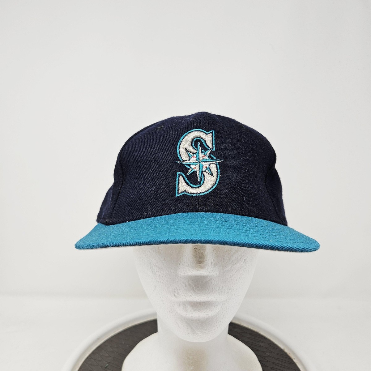 Vintage Seattle Mariners Hat Cap Fitted Mens 7 5/8 MLB Baseball 