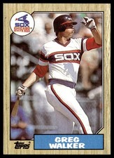 1987 Topps Greg Walker Chicago White Sox #397