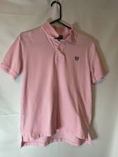 Chaps Boys Pink Polo Collared Dress Short Preppy Size Large