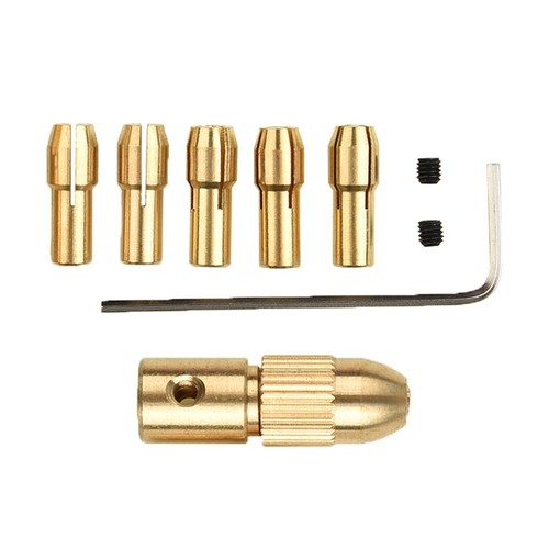 8pcs Messingbohrfutter-Spannzangenstück Für Dremel-Drehwerkzeugadapter 0,5-3mm - Bild 13 von 14