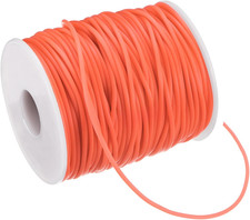 Hollow Pipe Tubing Rubber Cord, 54.7 Yards 2Mm Stretchy String with 1.2Mm Hole E