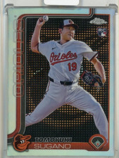 2025 Topps Chrome Tomoyuki Sugano Lightboard Logo Refractors Baltimore Orioles