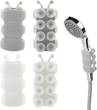 4Pcs Silicone Shower Head Holder, Universal Relocatable Shower Head Suction