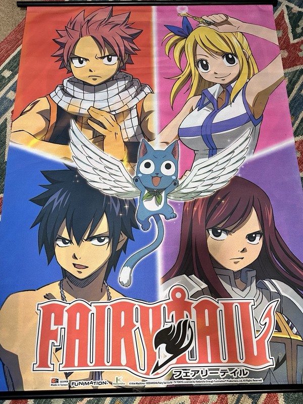 Popular Japanese manga and anime series Fairy Tail Wall Scrolls 33x44 Fabric