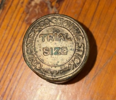 Vintage Colgate & Company Shaving Stick Trial Size Salesman Sample Small Tin
