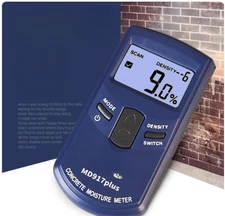 Digital 10 Options Concrete Wall Moisture Meter with HF Electromagnetic Waves