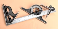 STARRETT No.11 12” Combination Set with Square, Center & Protractor Heads. USA