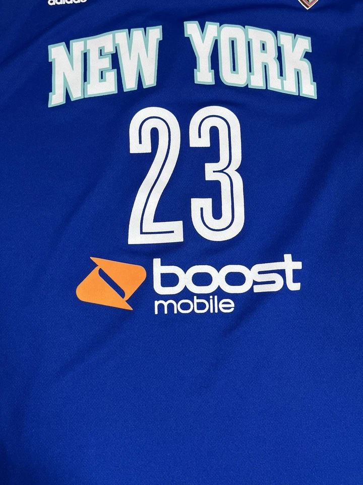 Adidas New York Liberty Cappy Pondexter Blue WNBA Jersey Size Medium 1315 - Image 4 of 4
