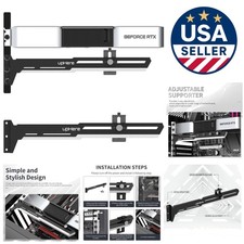 Two-Way Adjustable GPU Holder   Sturdy Iron Support for Safer Graphics Cards