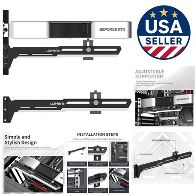 Two-Way Adjustable GPU Holder   Sturdy Iron Support for Safer Graphics Cards