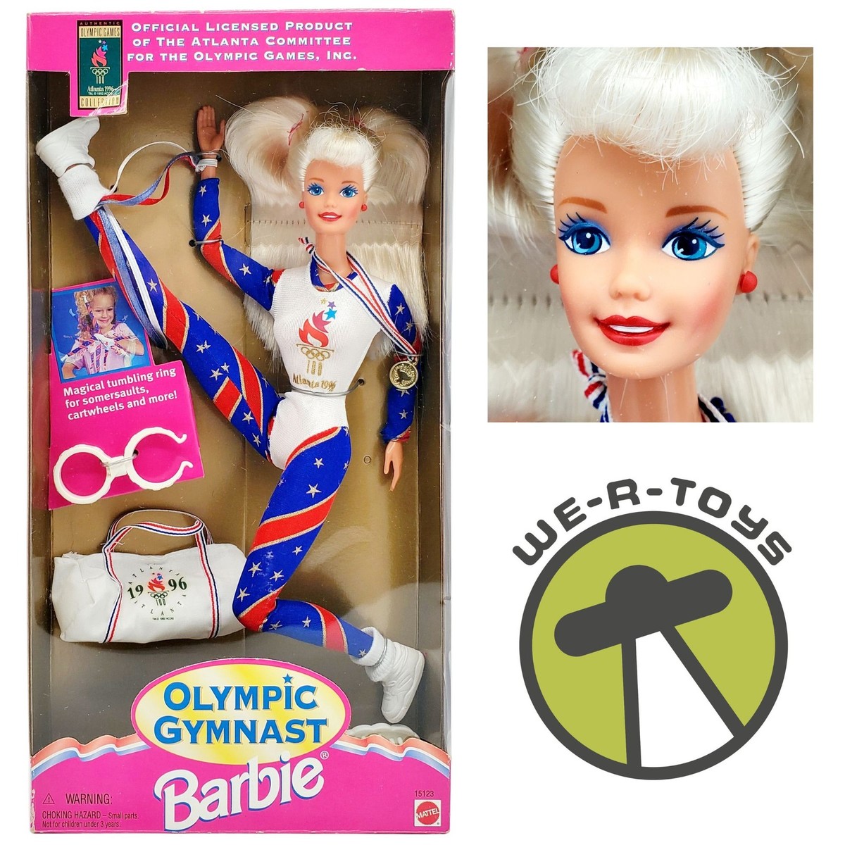 Olympic Gymnast Barbie Doll AA - 1996 Atlanta Olympic Games (1995) by Barbie並行輸入品 Vintage 1996 Atlanta Olympic Gymnast Barbie Doll