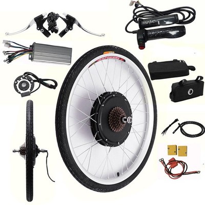 Electric Bike Conversion Kit 48V 26'' Ebike Motor Hub Rear Wheel Conversion