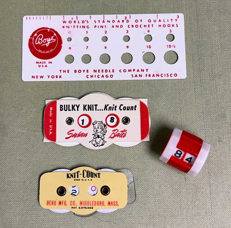 Knitting Counters Knit-Count Bates Bulky Knit Count Barrel Counter Boye Sizer