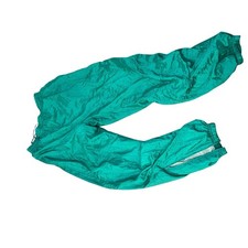    VINTAGE TEAL NYLON TRACK PANTS SIZE XL  