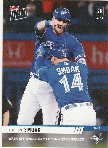 2019 Topps Now 153 Justin Smoak