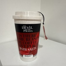 The Devil Wears Prada Coffee Cup Bath Salts Soft Rose  Oud Fragrance 400g - New