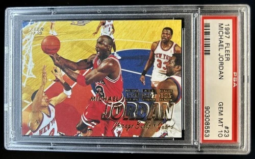 1997-98 Fleer Michael Jordan #23 Bulls PSA 10 GEM MINT