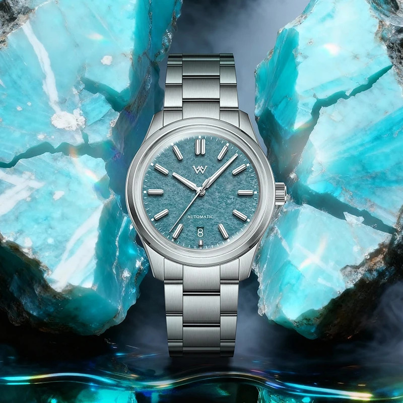 NEW Welly Merck WM225 Automatic Mechanical NH35 Watch Gemstone Series 100M