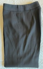 GIORGIO ARMANI Made in Italy Vintage Flat Front Wool Trouser in Black Size 40