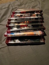 Lot of 8 New/Used HD Dvd Movies - 300 Top Gun King Kong The Mummy Blood Diamond