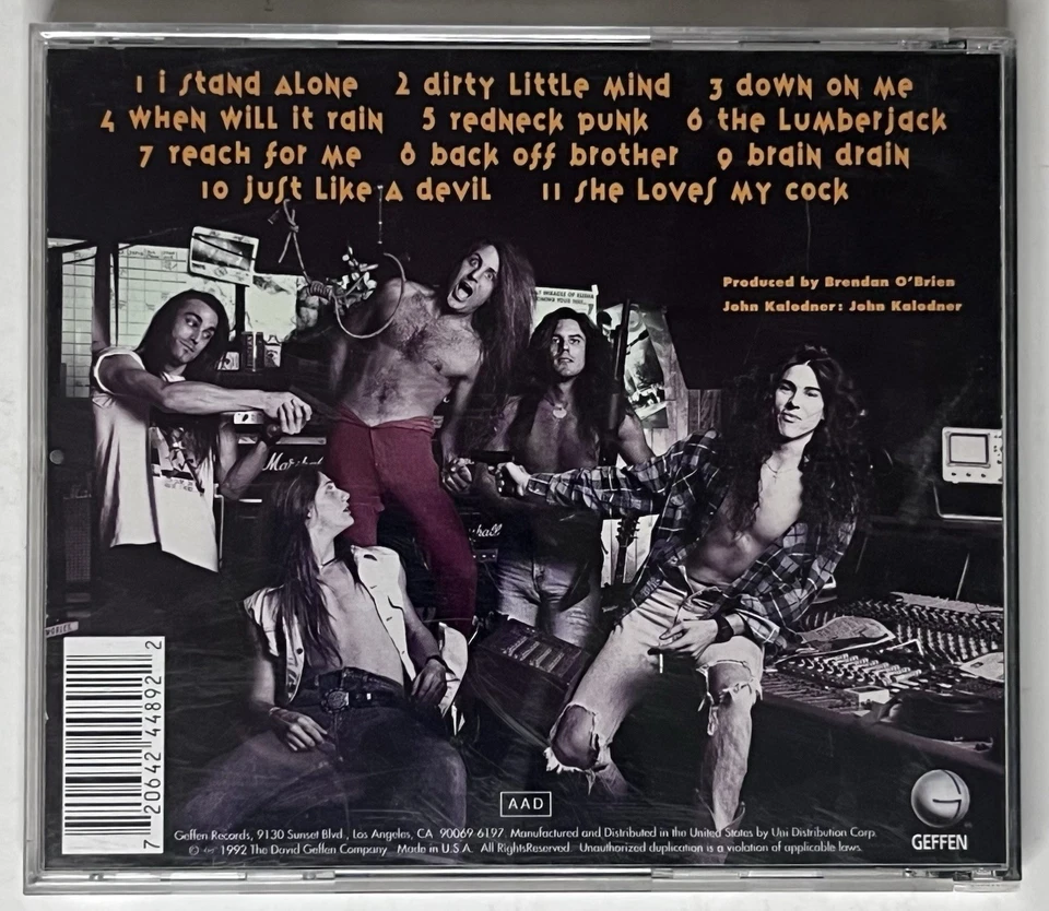 Lot of 2 Jackyl CDs Selft Titled & Push Comes to Shove Southern Rock Metal Foto 4 de 4