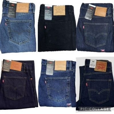 Levis 511 Slim Fit Herren Denim Jeans Comfort Stretch Zip Fly Neu