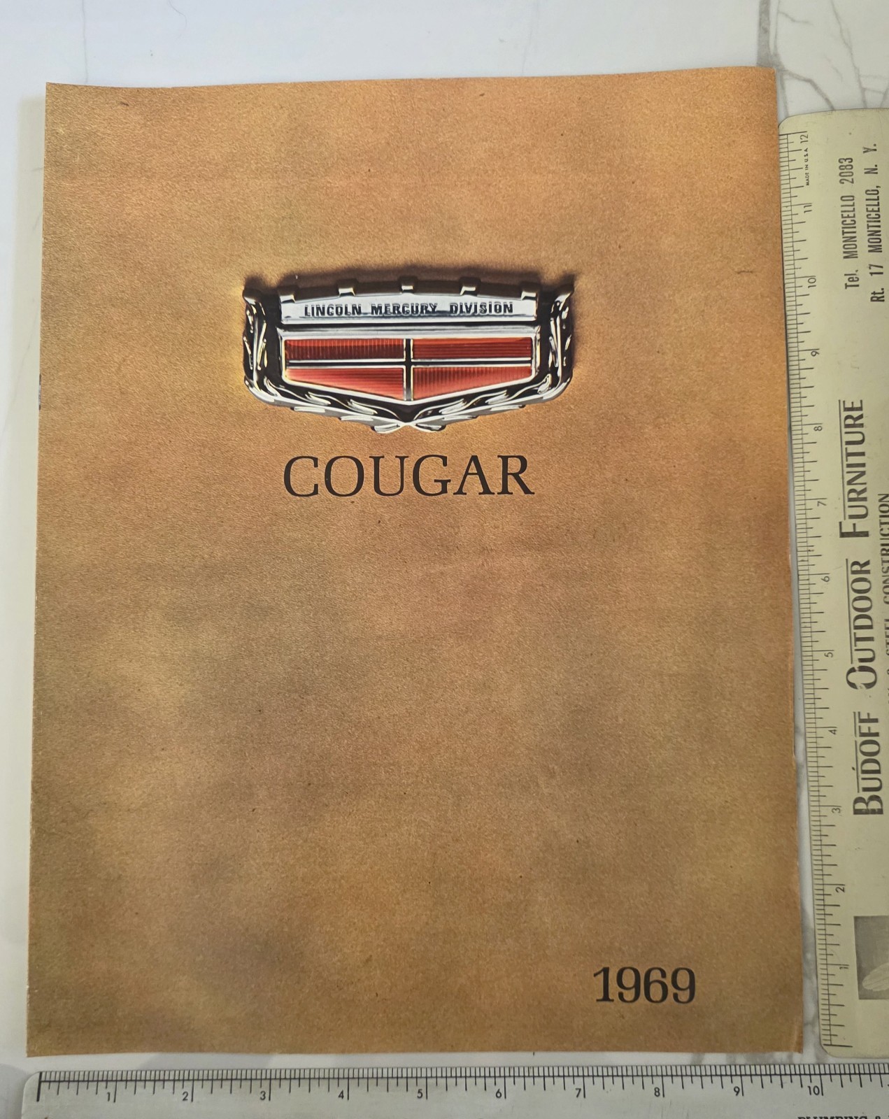 1969 Original Dealership Mercury Cougar CJ 428, XR7, CONVERTIBLE Sales Brochure thumbnail 4