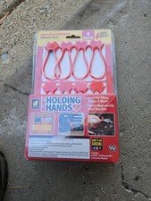 Ruby Holding Hands Ultra-Powerful Magnetic Silicone Zip Ties, AS-SEEN-ON-TV 8PK