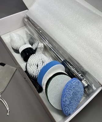Elektrische Schleuderschrubber Tiefenreinigungsbürste 7 Köpfe langer Griff leicht 2025