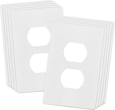 ENERLITES Screwless Duplex Wall Plate Covers, Child Safe Receptacle Outlet Cover