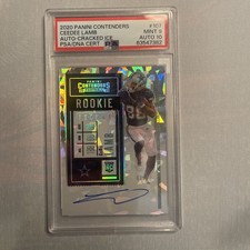 2020 Panini Contenders - RPS CeeDee Lamb #107 Cracked Ice Ticket /22 (AU, RC)