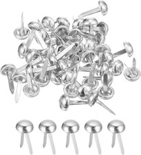 100 Pcs Bag Feet Stud Spike Prong Nailheads for Leather Craft, Silver