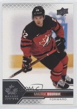 2022 Upper Deck Team Canada Juniors Men's U-20 Mavrik Bourque #4 2vh