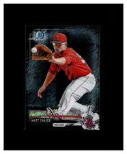 2017 Bowman Chrome Mini Prospects Black Shimmer Refractor BCP64 Matt Thaiss /100