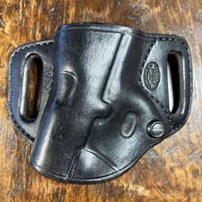 El Paso Saddlery Makers Mark Black Leather OWB Belt Mount 45 Govt Model Holster