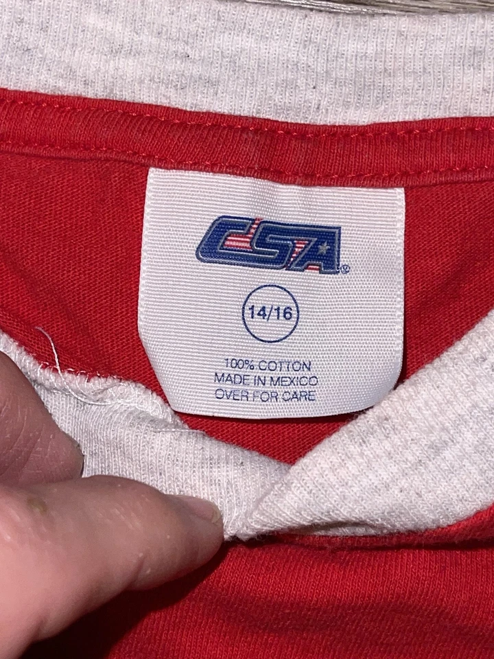 Camiseta De Colección Kansas City Chiefs Juvenil 14/16 Roja NFL Fútbol Looney Tunes Años 90 Foto 4 de 4