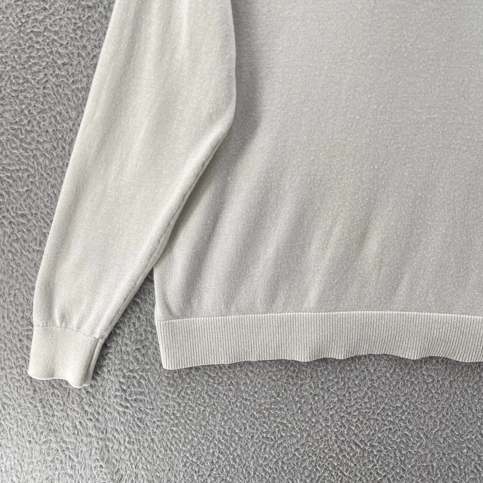 OFF WHITE Felpa con Cappuccio Misto Cashmere Donna Media Panna Lusso Collezione Premier Morbida Comfort