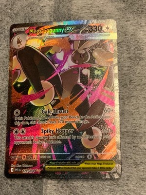 2025 Pokemon Phantasmal Flames TCG MEGA LOPUNNY EX 128/094 Full Art Double Rare
