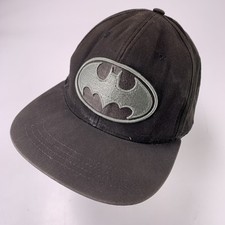 Batman Six Flags Black Grey Snapback Hat Ball Cap