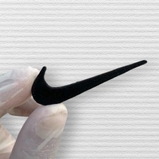 Swoosh logo patches Iron on swoosh logo embroidered patches white black