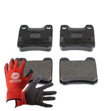 Bremsbeläge + Handschuhe hinten für MERCEDES C (W202), E (W124), 124, 190 (W201)