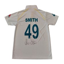 STEVE SMITH SIGNED AUSTRALIA TEST CRICKET SHIRT