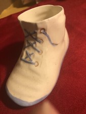 VIntage Ceramic Baby Shoe-Blue