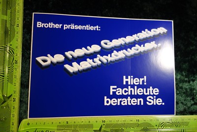 Alter Aufkleber PC Computer BROTHER Matrixdrucker
