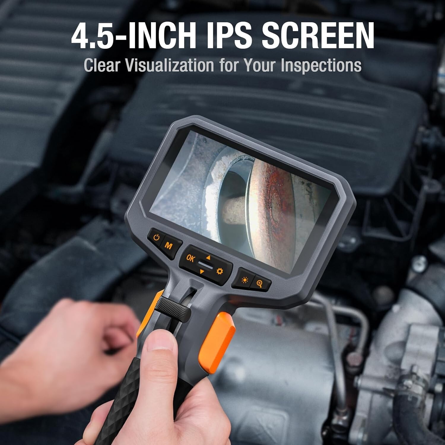 Two-Way Articulating Dual Lens Teslong Industrial Endoscope Inspection Camera