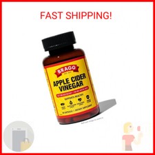 Bragg Apple Cider Vinegar Capsules - Vitamin D3  Zinc - 750mg of Acetic Acid  