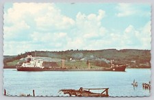 Postcard Esso Tanker Karachi Bucksport Maine