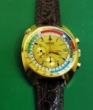 Vintage 70's WAKMANN  Regatta Lemania 1341 Automatic Chronograph