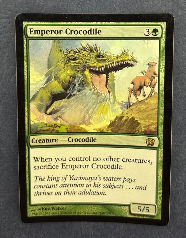 MTG FOIL 8TH EDITION EMPEROR CROCODILE NM MAGIC THE GATHERING