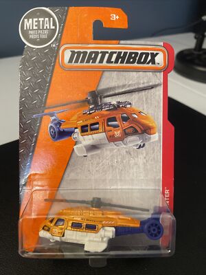 2016 Matchbox MBX Heroic Rescue 62/125 SEA HUNTER Copter Orange - NEW!